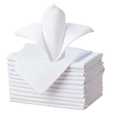 wholesale custom white polyester wedding napkins table napkin hotel napkin